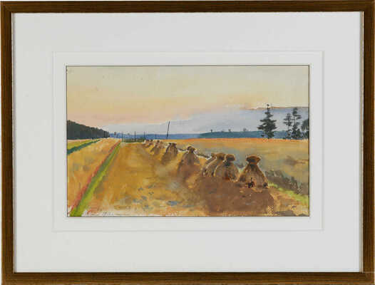 Лансере Николай Евгеньевич. Стога. Вырица